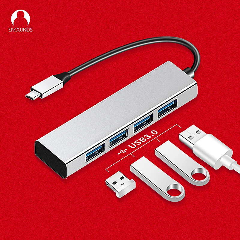 Snowkids USB Type C Hub to 4 3 0 порта адаптера расширения Huawei MateBook 13|USB-хабы| |