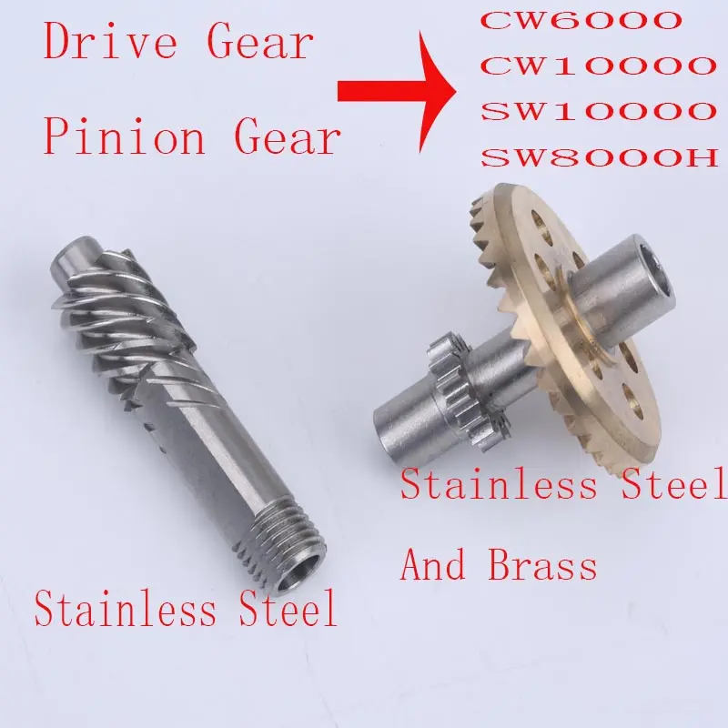 GEARS SET Привод из нержавеющей стали и шестерня шестерни для Lurekiller CW6000/CW10000/SW8000H и SW10000 - Цвет: GEARS SET