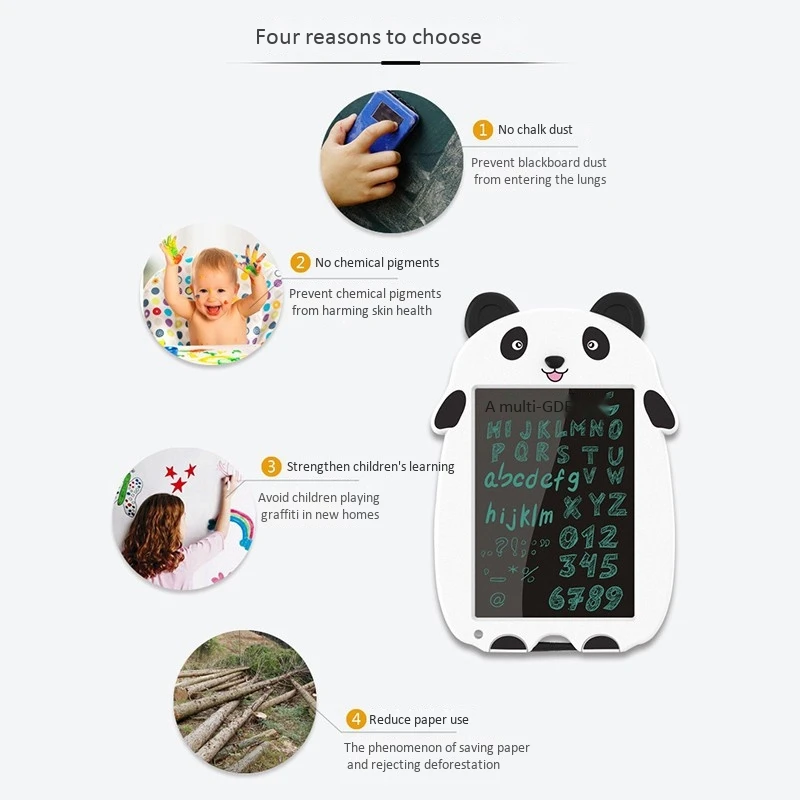 8.5 Inch Drawing Board Panda Writing LCD Electronic Cartoon Smart for Kids | Компьютеры и офис