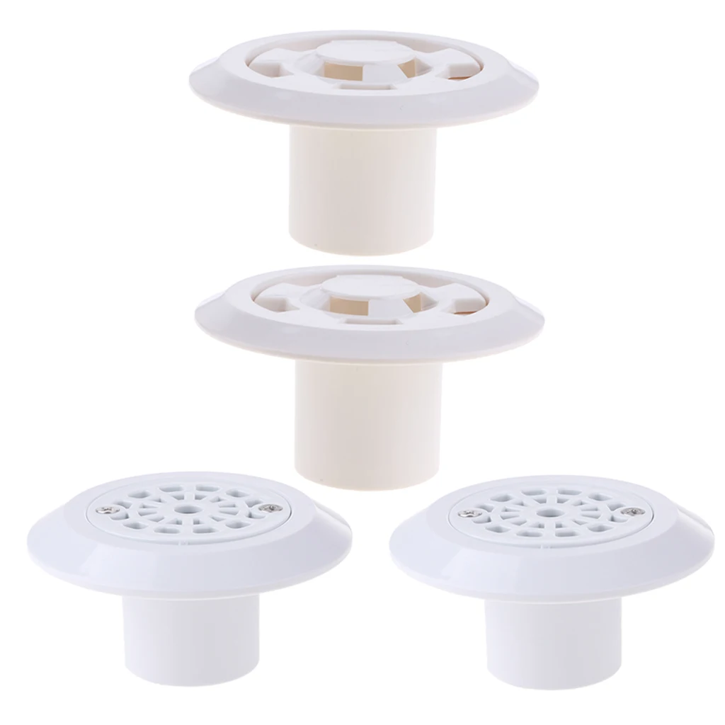 Pack of 4 Above Ground Pool Complete Return Inlet Outlet Jet Fitting with Drainers Swimming Accessories | Спорт и развлечения