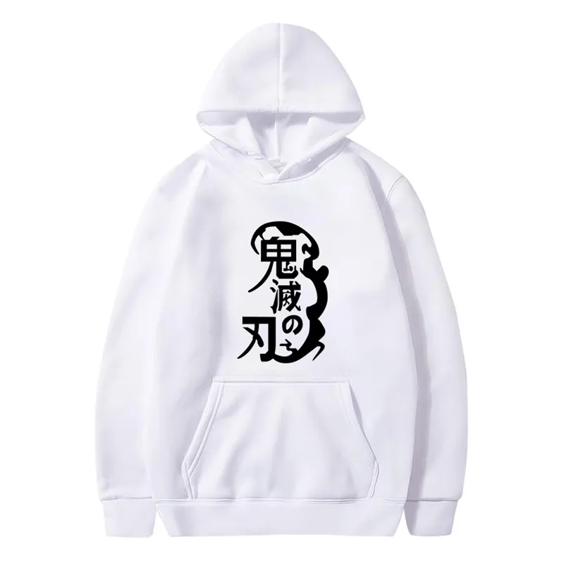 

Толстовка Мужская/женская с капюшоном, Модный свитшот с аниме «рассекающий демонов» в стиле Харадзюку, Kimetsu No Yaiba, уличная одежда, пуловеры, в...