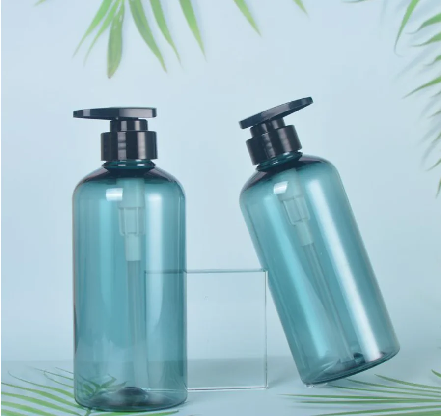 Пустой многоразовый флакон для шампуня лосьона 3 шт. 500 мл с дозатором хранения