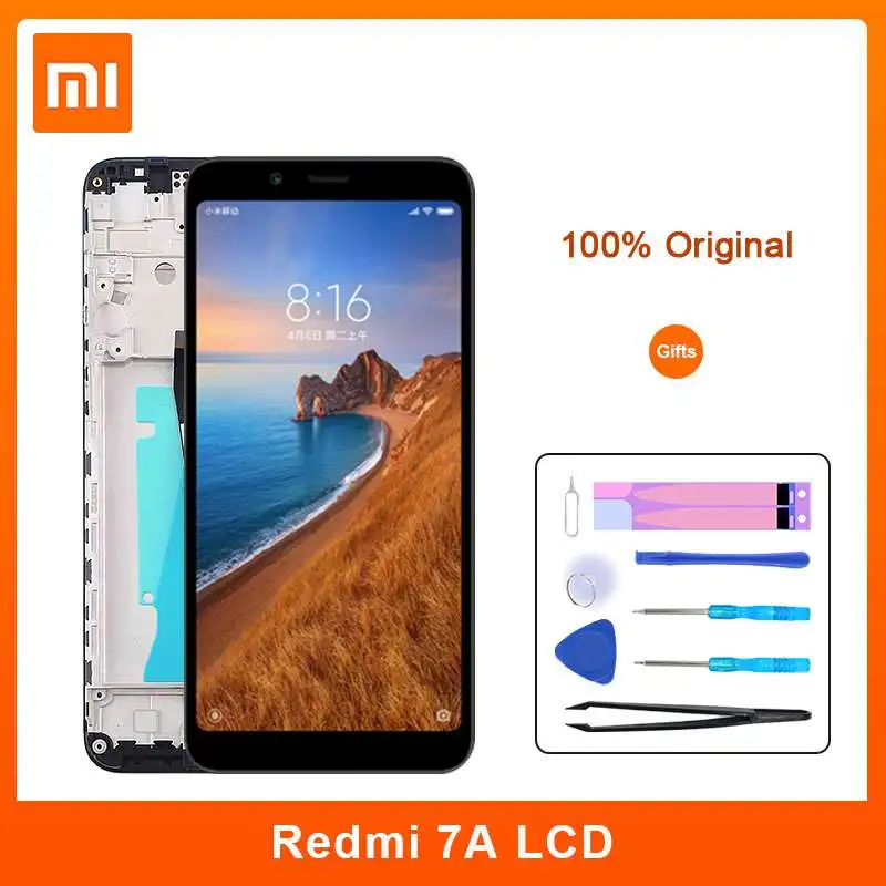 Оригинальный Xiaomi Redmi 7A ЖК-дисплей 5 45 &quotсенсорный экран дигитайзер с рамкой |
