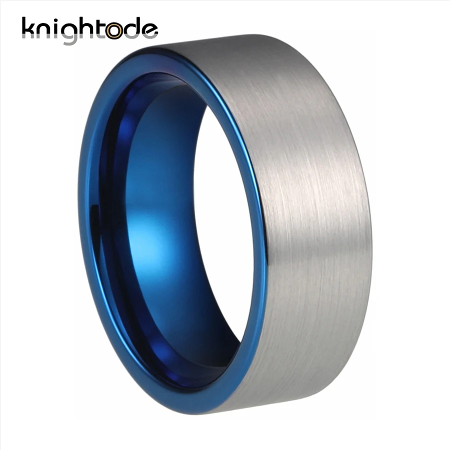 6 мм 8 внутри синий Вольфрам кольцо из карбида вольфрама для Для мужчин женщин