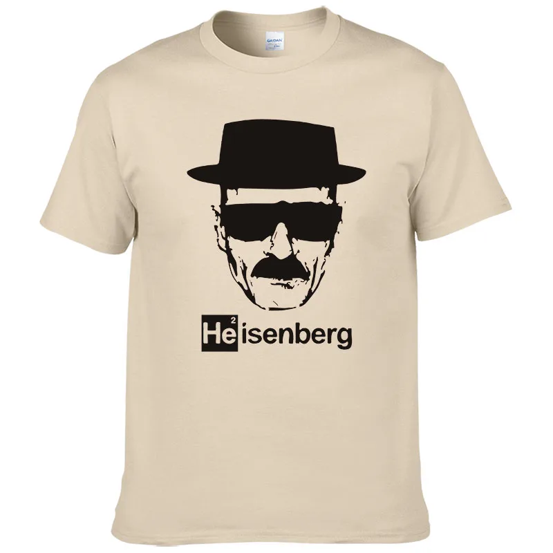 Heisenberg Футболка мужская повседневная хлопковая футболка с коротким рукавом