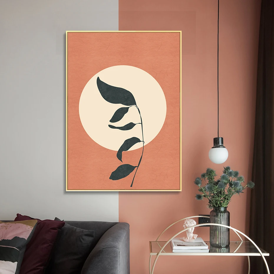 Абстрактная Геометрическая Картина на холсте постеры с принтом восходящая от