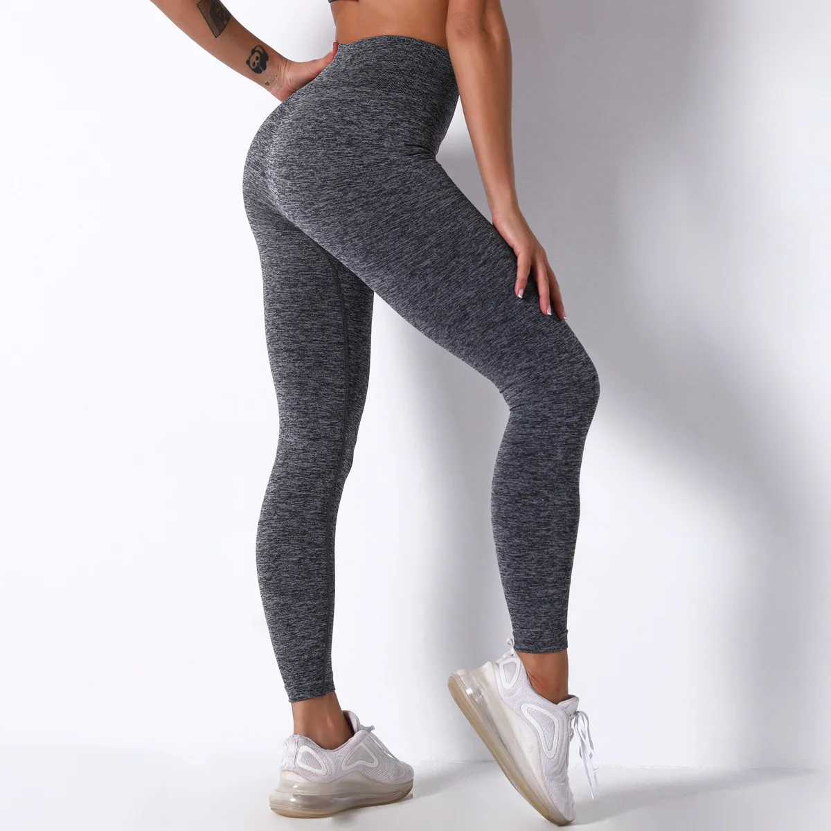 

FAFAD Women Sport Set For Gym Short Sleeve Top High Waist Belly Control Leggings Clothes Seamless Sport Suit Sexy Booty Girls