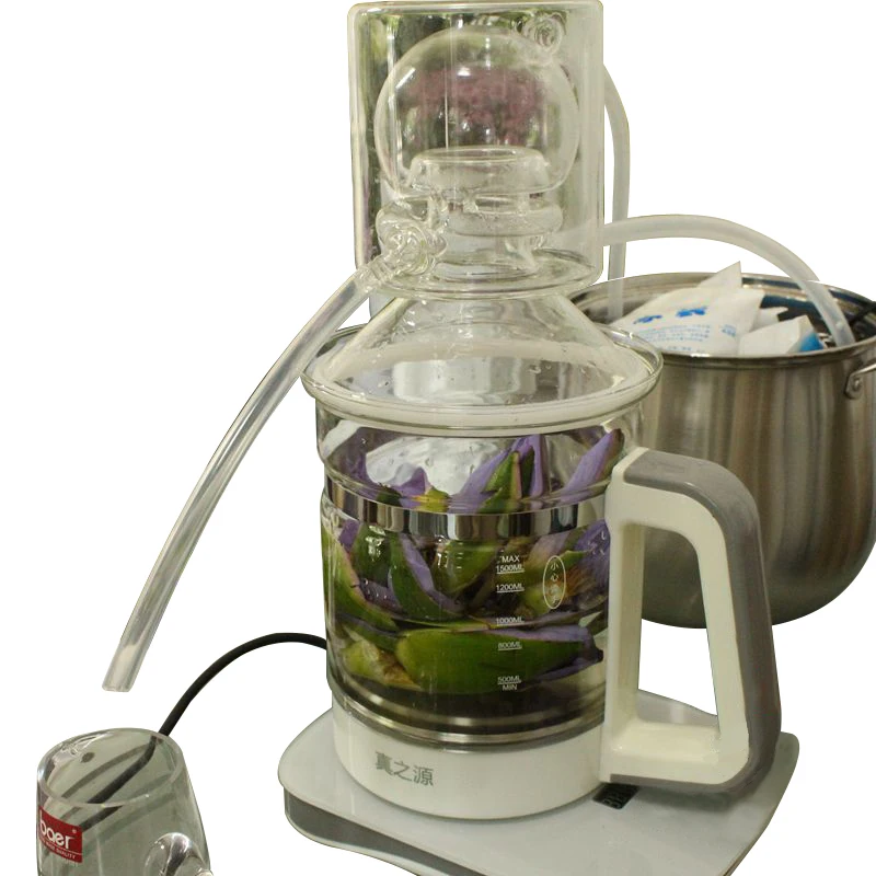 2 5л стеклянный китайский медицинский дистиллятор бытовая машина для чистоты