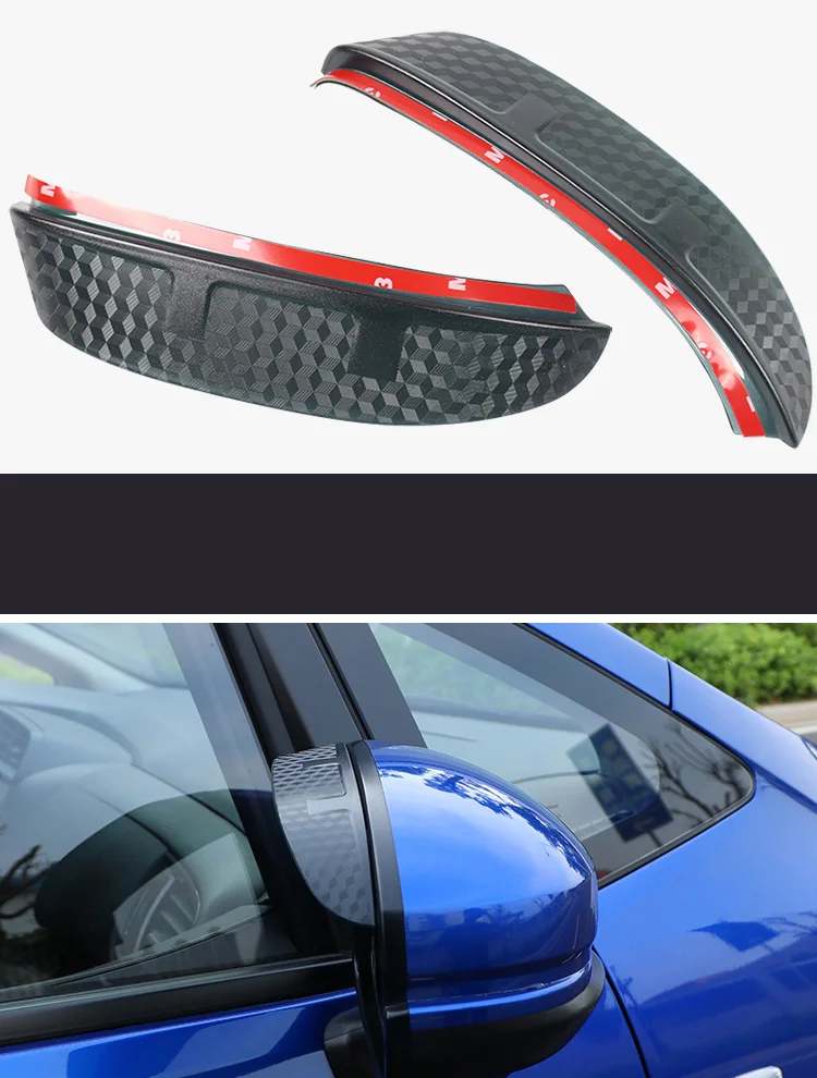 Для Honda Jazz Fit GK5 ABS углеродного волокна Зеркало заднего вида дождевик отделка стайлинга автомобилей Авто Запчасти Стикеры