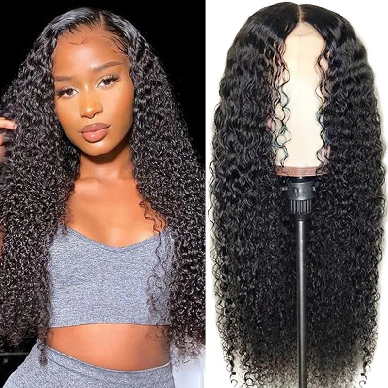 

Curly Lace Front Wigs 13x4x1 HD-Transparent Curly Lace Front Wig Human Hair Brazilian Wet And Wavy Human Wigs For Black Women