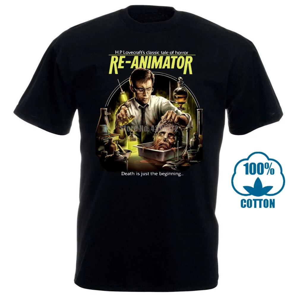 Re аниматор классический культ зомби фильм S M L Xl 2 3Xl футболка ужас комедия