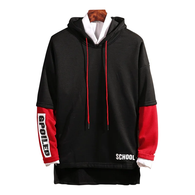 

Мужская толстовка с капюшоном и круглым вырезом, на весну и осень