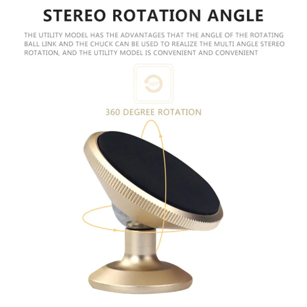 

Universal Aluminum Alloy Design Magnetic Car Holder For Mobile Phone Universal Cell Phone Holder Stand Mount