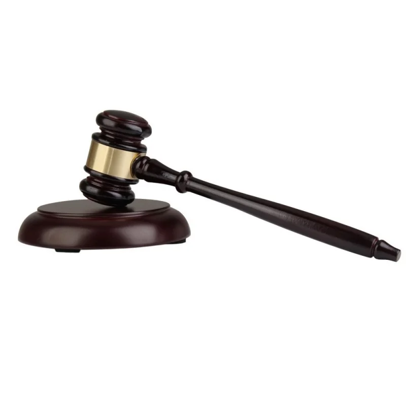 

Wooden judge's gavel auction hammer with sound block for attorney judge auction handwork Promotion