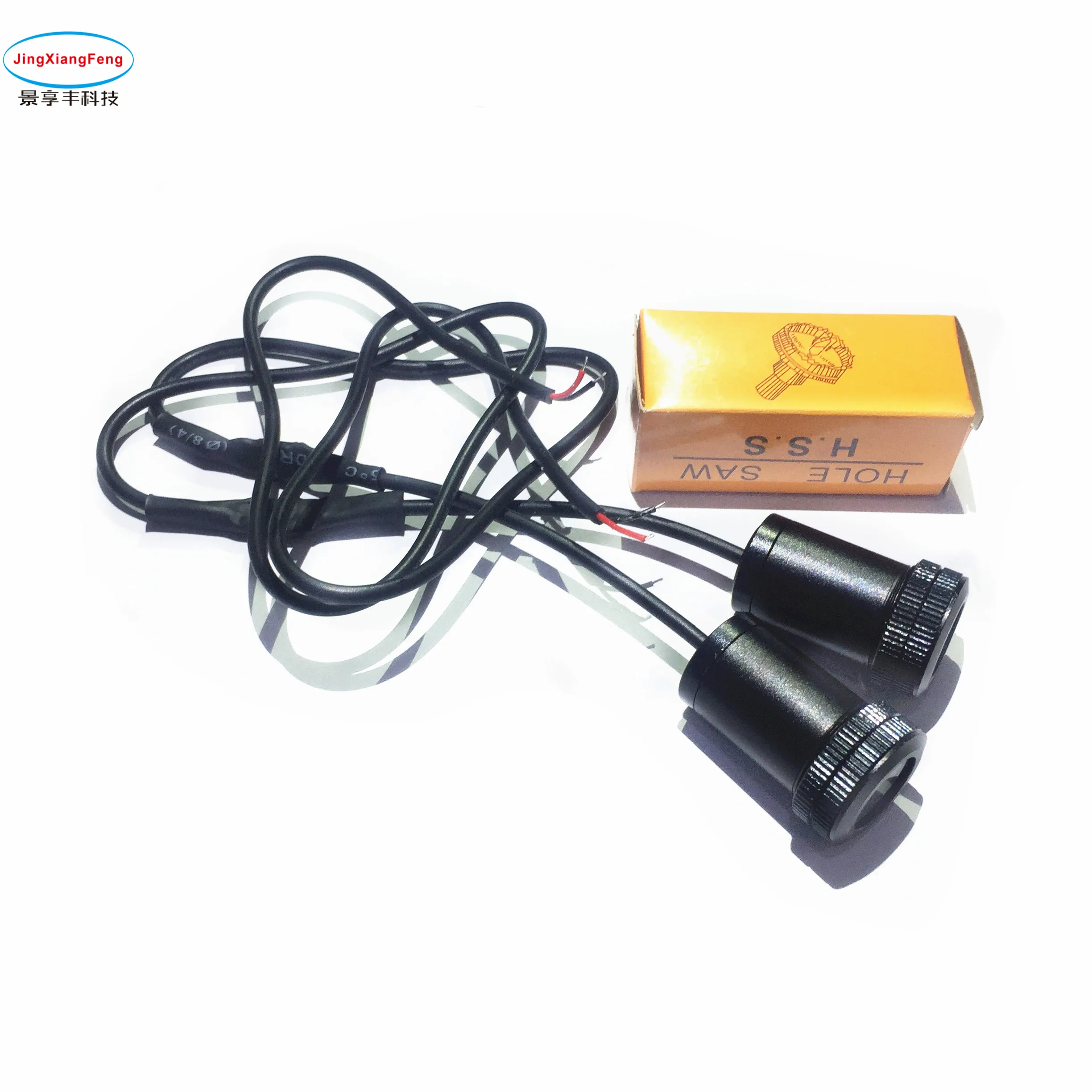 

JXF Car Lights Signal Decorative Lamp Accessories 2 Pcs for Ssangyong Tuscani JAC HAVAL Door Welcome LED Ghost Shadow Universal