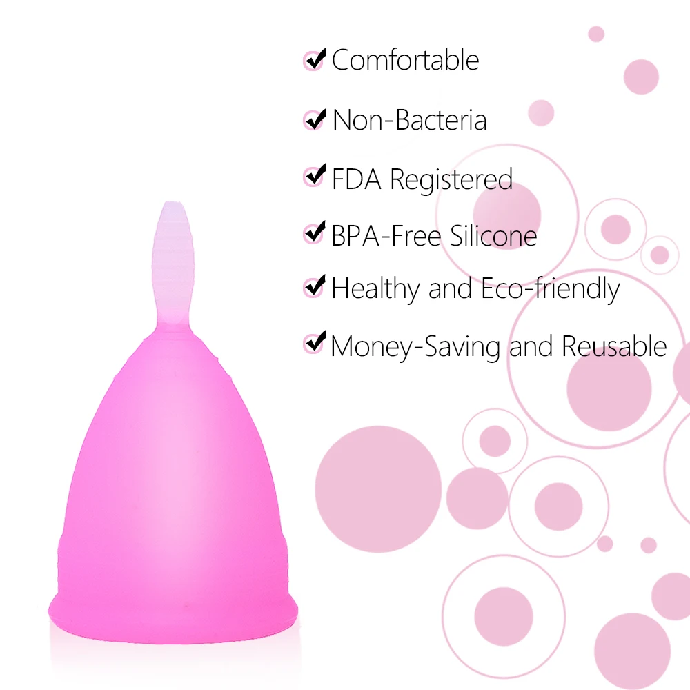 2pcs Menstrual Cup Medical Silicone Copa De Silicona Medica Feminine Hygiene Period Reusable Woman Lady | Красота и здоровье