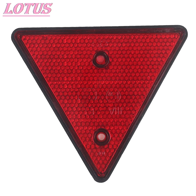 

Red Rear Reflectors Triangle Reflective For Gate Posts Safety Reflectors Screw Fit For Trailer Motorcycle Caravan Truck Boat Hot