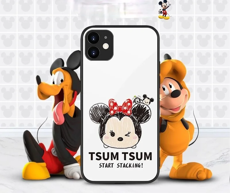 

Disney Minnie Mickey phone case cartoon couple cute for iPhone11/11pro/12mini/xs/xsmax/se/xr/6s/7p/8p/6splus/12promax/