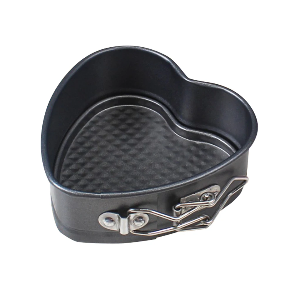 Heart-Shaped Cake Tin Non-stick Spring Form Loose Baking Pan Tray Baking
