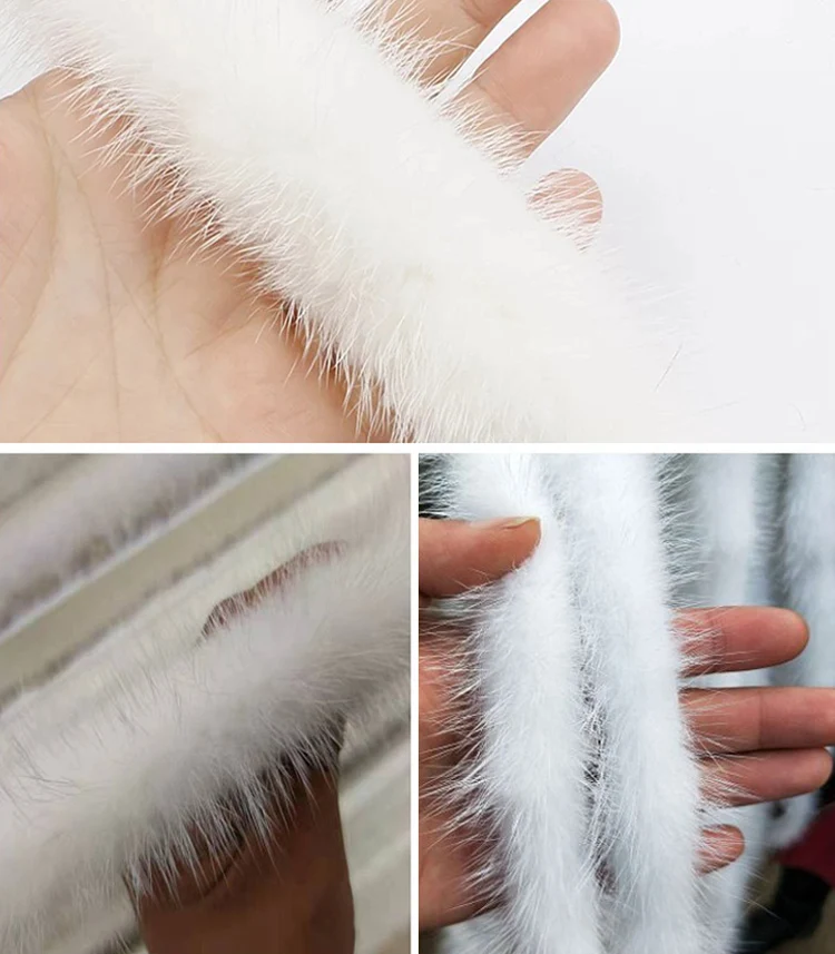 Оптовая продажа индивидуальная цветная отделка из натурального меха норки