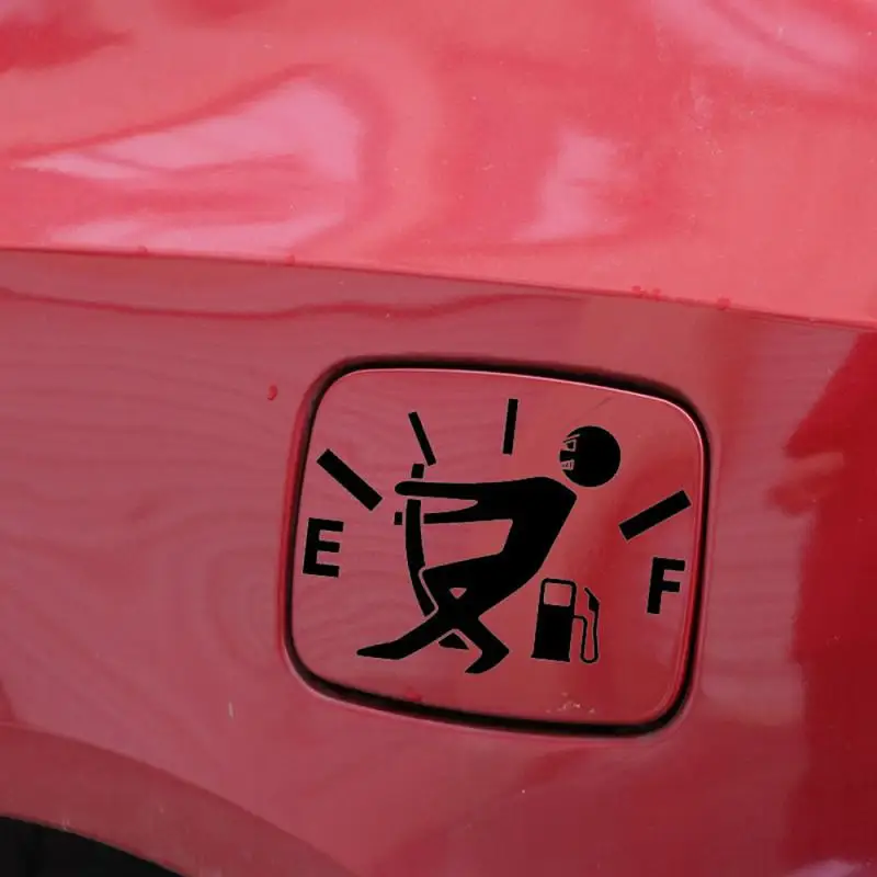 

1 Pcs Funny Car Sticker Pull Fuel Tank Cover Pointer Full Hella Flush Reflective Car Vinyl Decal Sticker Wholesale Car Exterior