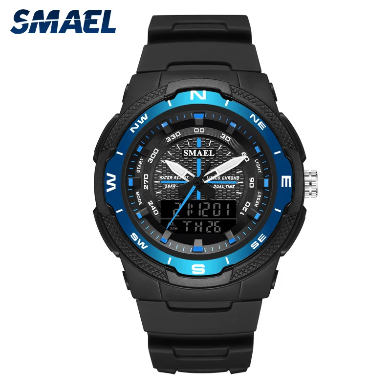 

Sport Watches SMAEL Sport Watch Waterproof 50M Relogio Masculino Stopwatch Alarm Clock 1362 Military Wristwatches Quartz reloj