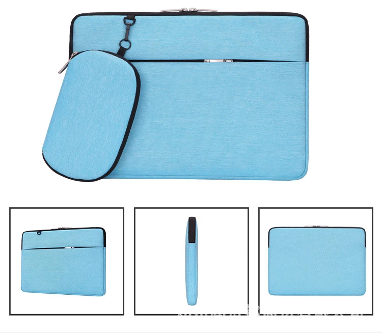 Blue with Small Bag Сумка для ноутбука для Xiaomi MacBook Pro 13 Чехол Air 11 12 retina 15 Touch Bar Женский Мужской чехол для ноутбука портфель чехол - Цвет: Blue with Small Bag
