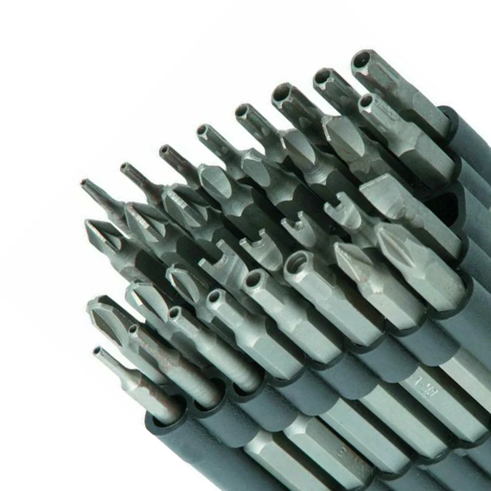 32 шт. 75 мм дополнительные долгие Reach полый Torx Безопасности вскрытия отвертки биты
