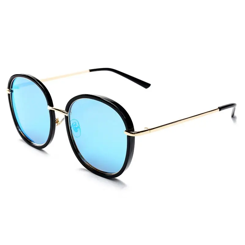 

03960 Retro circular spectacle frames for men and women with flat lens sunglasses