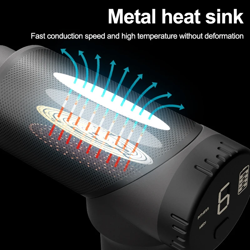 3500R/мин массаж мышц пистолет спортивные терапии ЖК-дисплей массажер для тела