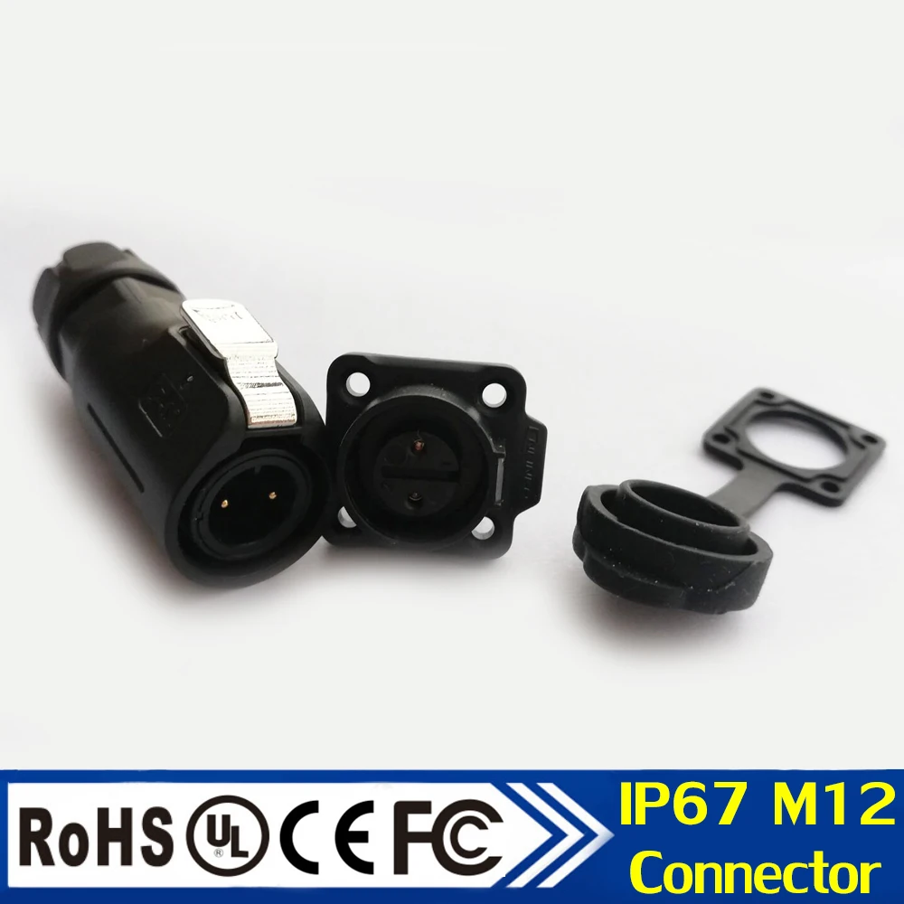 M12 водонепроницаемый IP65 AC DC Электрический твердый Solaring 2pin 3pin 4pin 5pin 6pin 7pin 8pin
