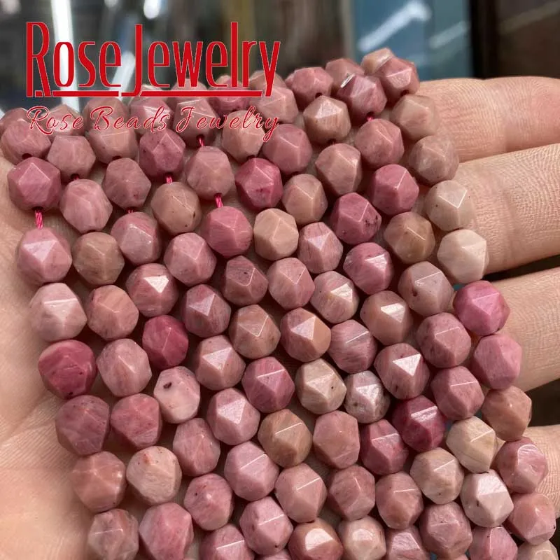 Натуральный граненый красный древесины свободные бусины Spacer Бусины для