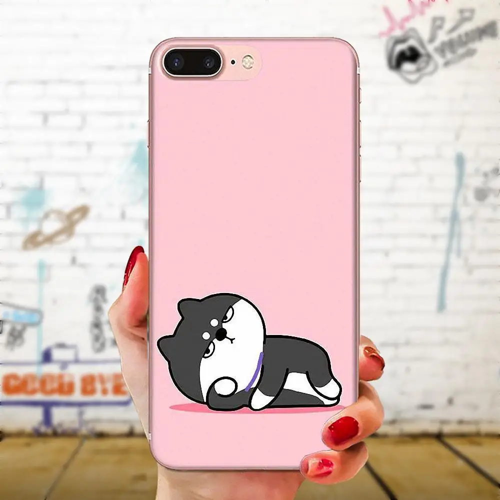 Милый рисунок из мягкого ТПУ Шиба ину для huawei P7 P8 P9 P10 P20 P30 Lite Mini Plus Pro Y9 Prime P Smart Z 2018
