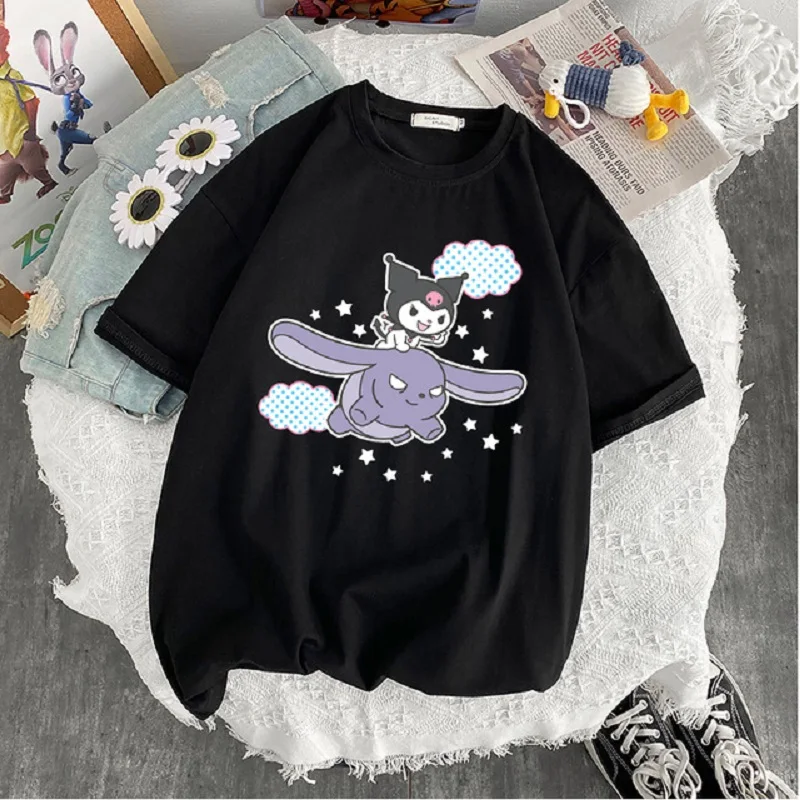 

25 Styles Harajuku Trendy T-shirt Ladies Street Gothic Pullover Ladies Clothes Oversized Printed T-shirt 2021 Top Short Sleeves