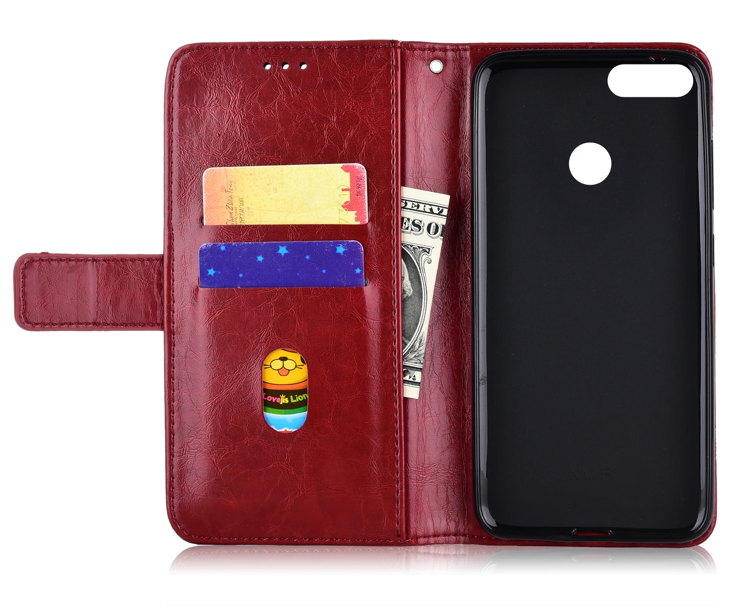 Кожаный чехол с откидной крышкой P Smart 2018 FIG-LX1 для Huawei чехол-накладка PSmart |