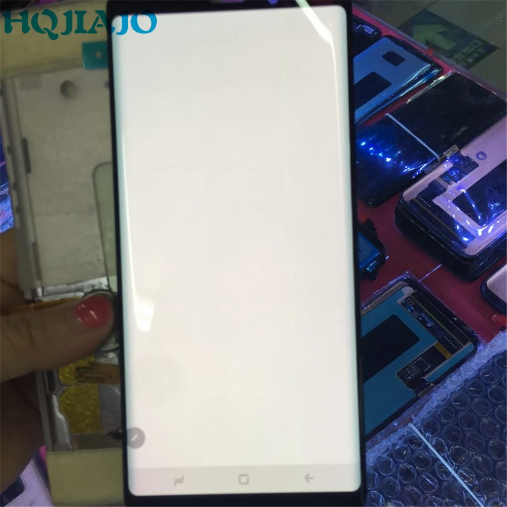 Есть линия для samsung Galaxy Note 9 Note9 N960F N960U N9600/DS ЖК-дисплей сенсорный экран дигитайзер в сборе для samsung Note 9