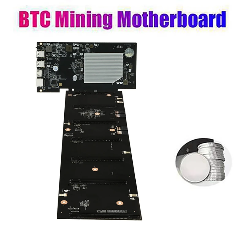 Семейная материнская плата для майнинга с 8G DDR3 RAM + 6X 8Pin кабели питания 6 карт PCIEX16