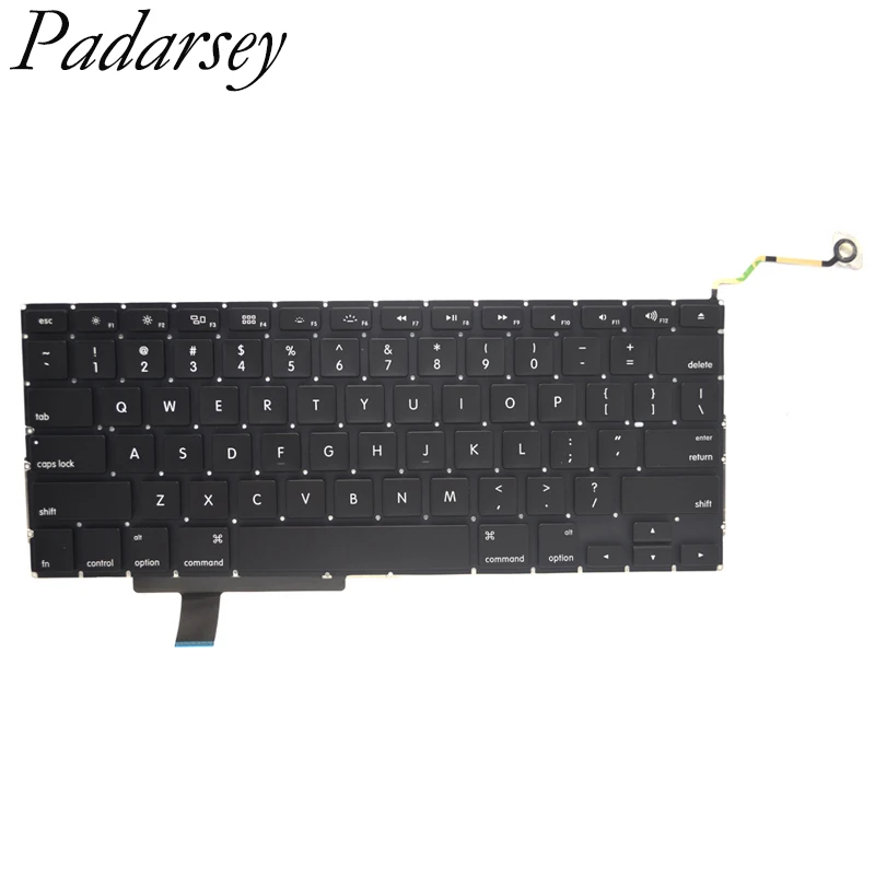 Клавиатура Pardarsey совместима с MacBook Pro Unibody 17 дюймов A1297 2009 2010 2011 2012 США Испания Франция Германия Италия.
