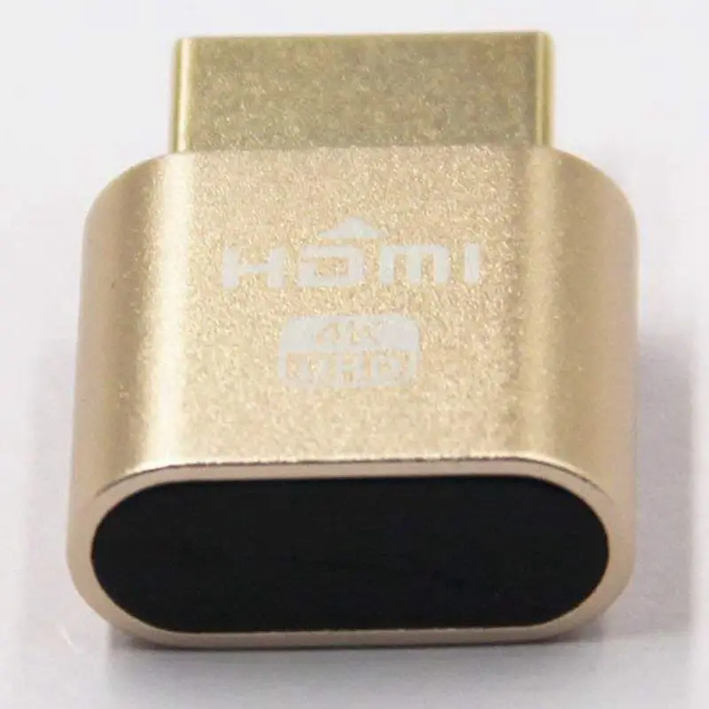 Виртуальный адаптер VGA для дисплея HDMI 1 4 DDC EDID искусственная штепсельная вилка