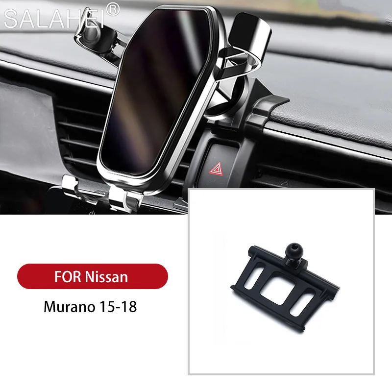

GPS Gravity Car Phone Holder Car Accessories Mobile Phone Holder Air Vent Mount Stand For Nissan Murano 2015 2016 2017 2018