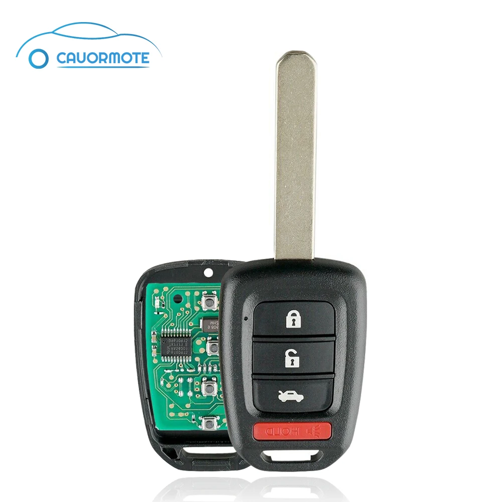 

Центральный замок ключи для Honda Accord Civic 4 кнопки смарт-чип-ключ для автомобиля Брелок дистанционного Управление плоский ключ FCCID MLBHLIK6-1T ключ