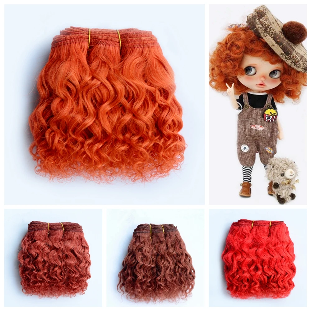 

Wholesale High Quality 1 Meter 15cm Wool Small Curl Doll Hair Extention For Blyth Wig Accessories Handmade Hair Wig DIY Acces