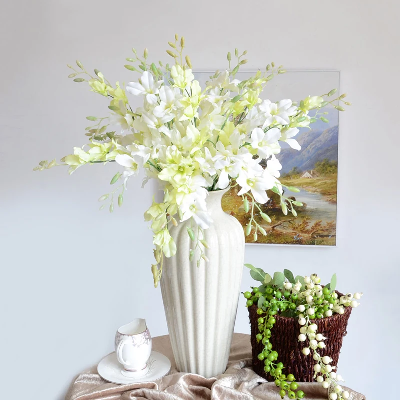 Искусственные цветы орхидеи JAROWN шелковые ветки цветок каттлеи Бабочка Орхидея