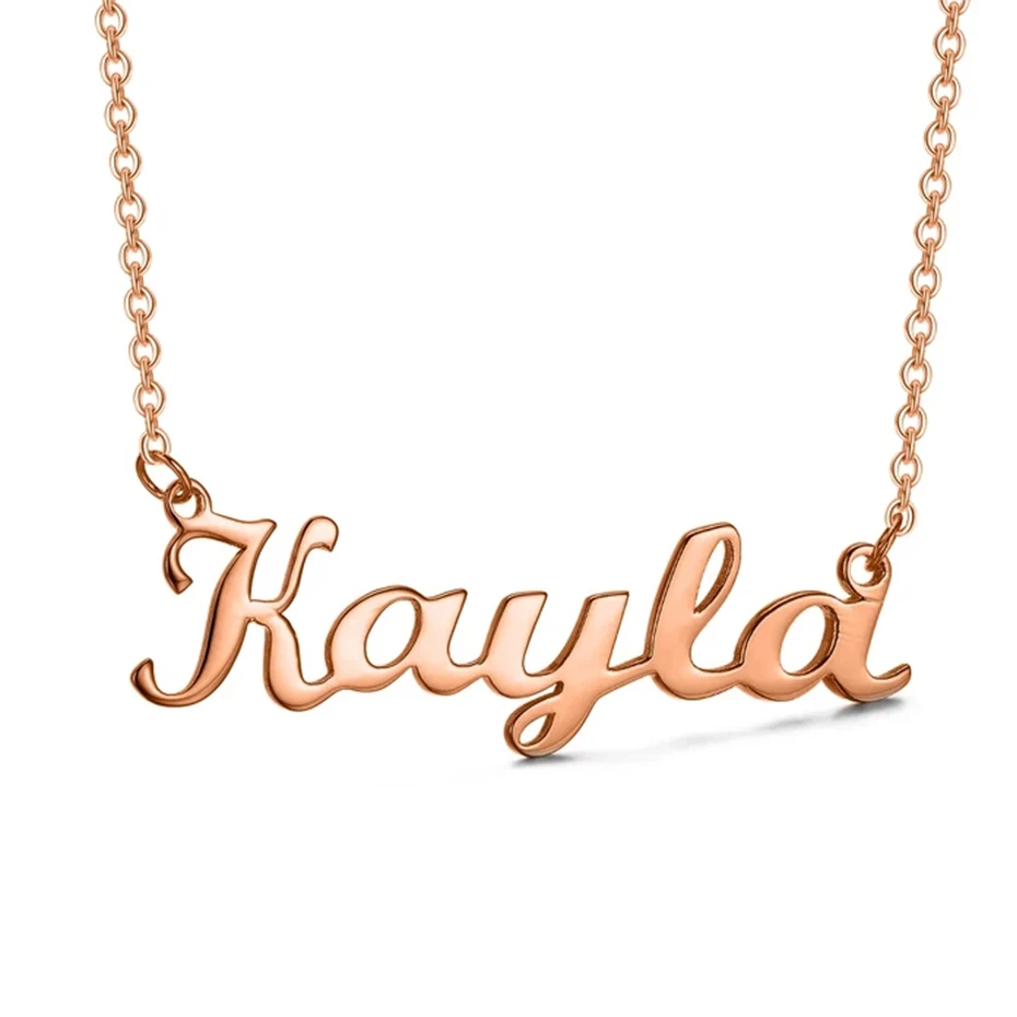 AOBOCO Personalized Letter Necklace 925 Sterling Silver DIY Personalize Jewelry Customize Name Pendants | Украшения и аксессуары