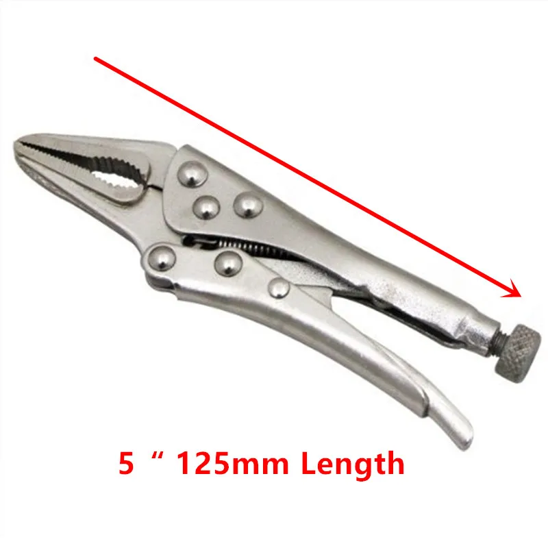 5 дюймов Регулируемый длинноносые плоскогубцы челюсти мини провода тиски