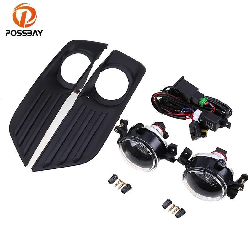 Черный Передний Нижний Бампер POSSBAY противотуманная фара решетка радиатора +