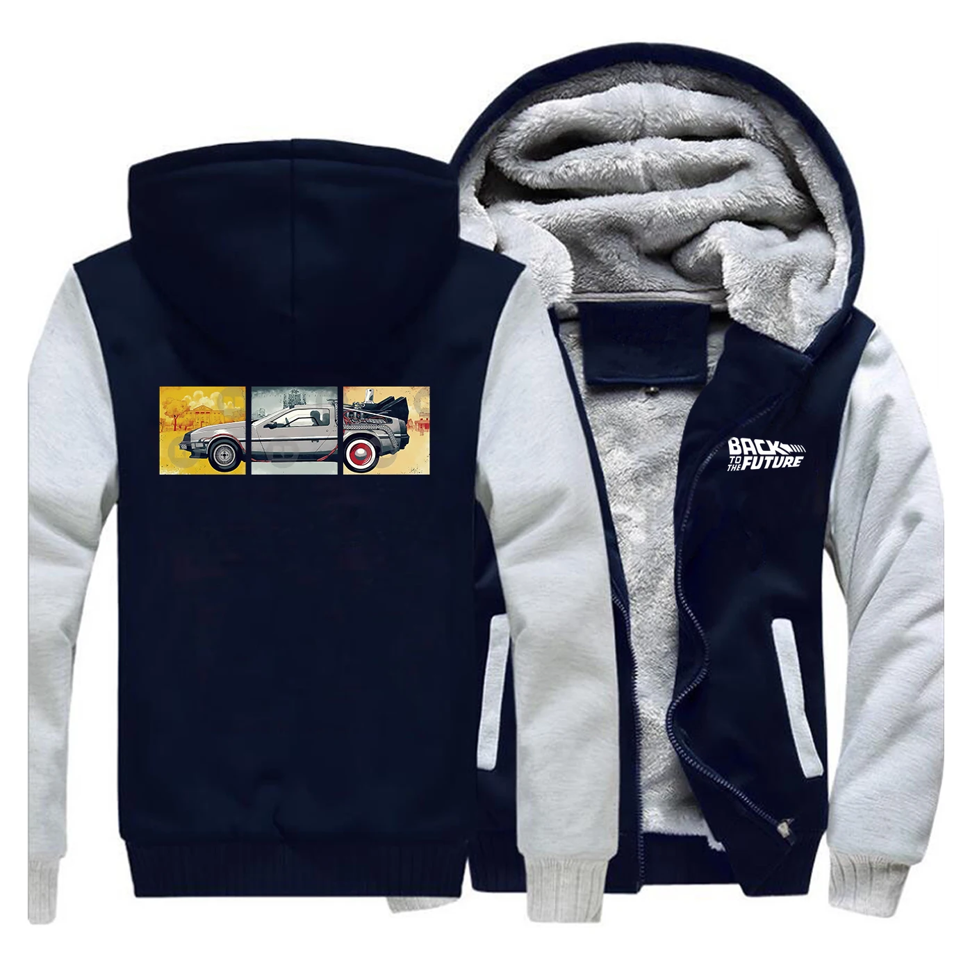 

Back To The Future Male Jacket Leisure Biker Mens Warm Coats Streetwear Harajuku Homme Tracksuit New Creative Graphics Clothing