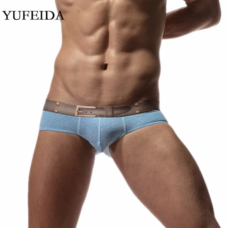 

YUFEIDA Men Underwear Bikini Briefs Slip Homme Panties Men Boxer Briefs Underpants U convex Pouch Mini Trunks Male Gay Underwear