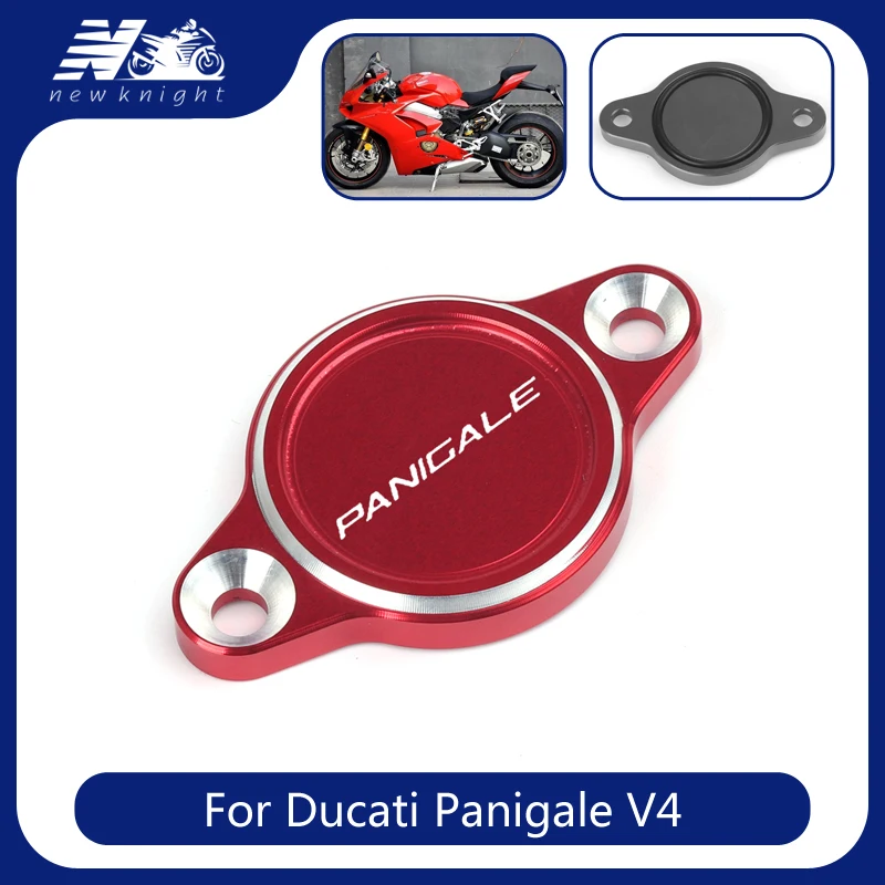 

With Logo 3 Colors For Ducati Panigale V4 Motorcycle CNC Aluminum Engine Case Oil Filter Cover Cap Slider Accessories
