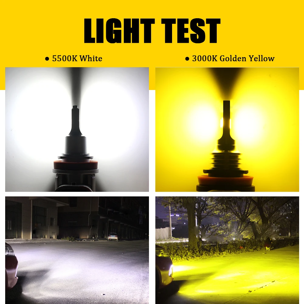 Автомобильная светодиодная противотумансветодиодный фара BMTxms Canbus H8 H11 9005 9006 для